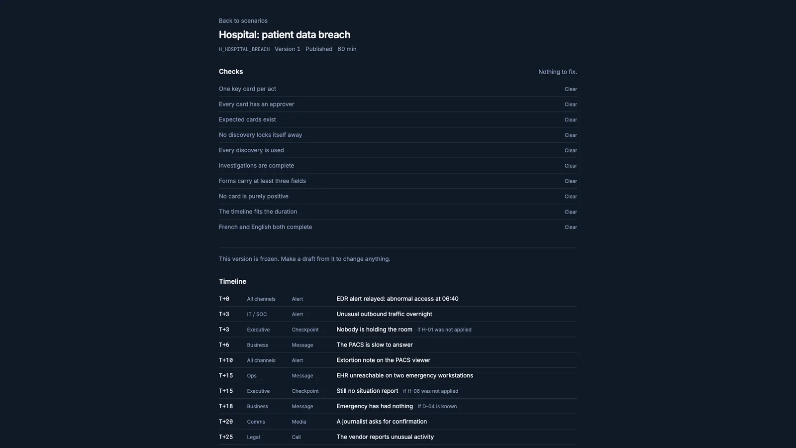 Create your own cyber crisis scenarios